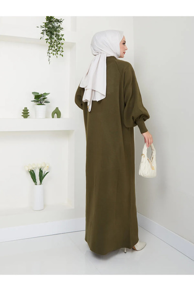 Terrenova Balloon Sleeve Knitwear Women's Dress