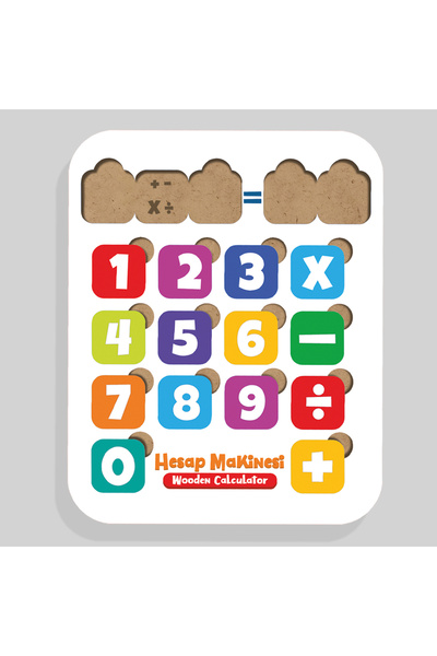 ihvan online Hesap Makinesi Puzzle - Dört İşlem Yapboz - Ahşap - Eğitici Oyuncak - 4 Yaş ve Üzeri Eğitime Yardımc