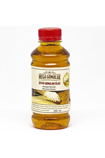 Mega Gomalak Ağartılmış Şeffaf Gomalak Cilası 250 ml