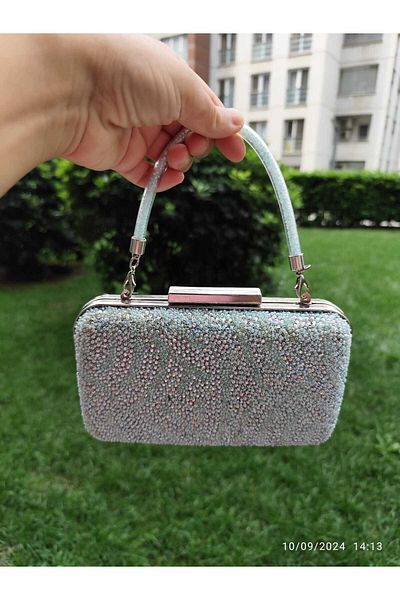 lowell home New Model Back Patterned Evening Bag