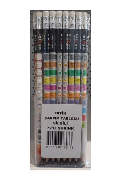 Fatih Pencil Multiplication Table with Eraser 17840