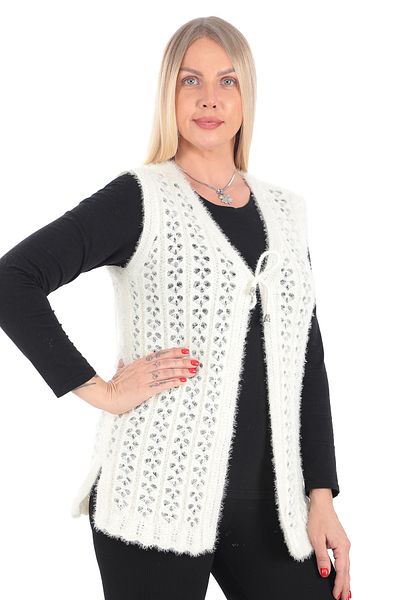 İKSUN Butterfly Model Women's Knitwear Dowry Vest