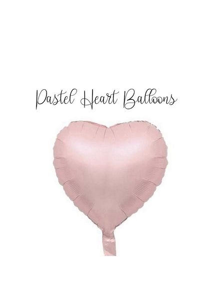Çemrek Süs Parti Pale Pinkfoil Heart Balloon 40 cm