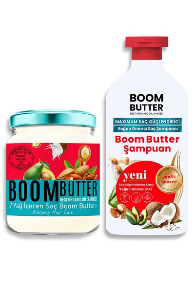 BOOM BUTTER Hair Care Oil and Shampoo Set
