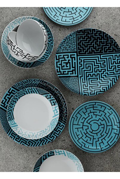 Kütahya Porselen 10577 Desen 6’lı Pasta Tabağı