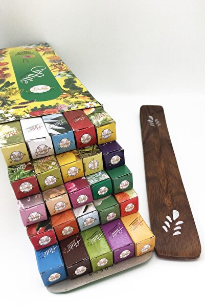 Flute 25 Çeşit Tütsü 200 Adet Tütsü Çubuğu Ve Tütsülük - Görseldeki Ile Aynı Tütsü Kutusu Ve Tütsülük