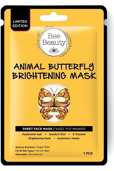 Bee Beauty Animal Paper Mask Set 3 X 25 Gr