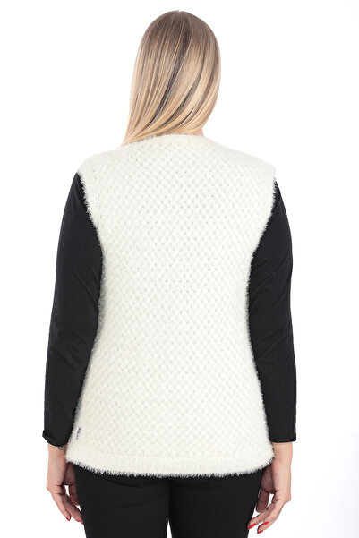 İKSUN Kadın Triko Çeyizlik Yelek Sepet Örgü Model