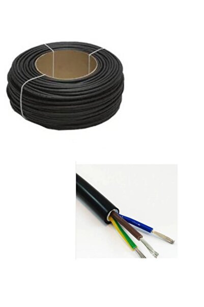 Star 3x2,5mm Marin Yuvarlak Kablo Siyah 10 Metre - Tekne/yat/karavan Kalaylı ...