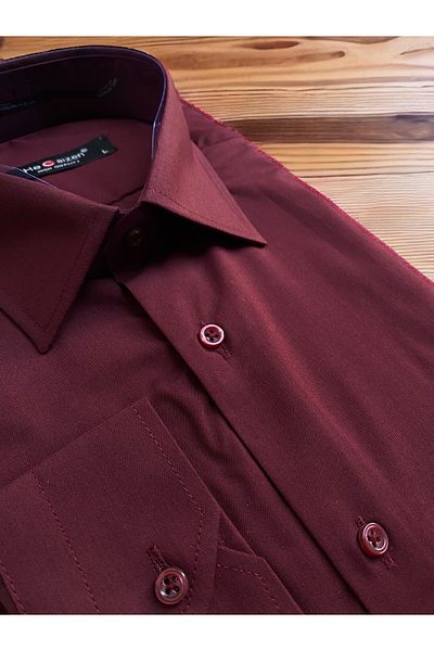 He Caizen Easy Ironing Dakron Classic Cut Tie Men's Shirt