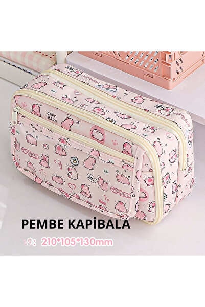 MAVIGOK 2024 Yeni kızlar kalem kutusu kapibala ve Loopy(oyuncak bebek+5 det s...