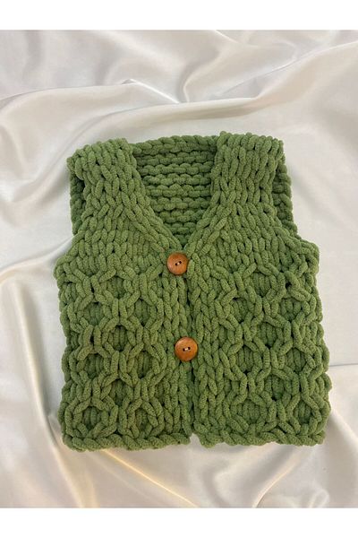 ÖRGÜCÜ DESİGN Puffy Vest for Baby