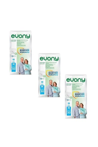 Evony Medium Medium 5.5 Drop-Absorbent Panties - 3 Pack of 30 90 Pieces