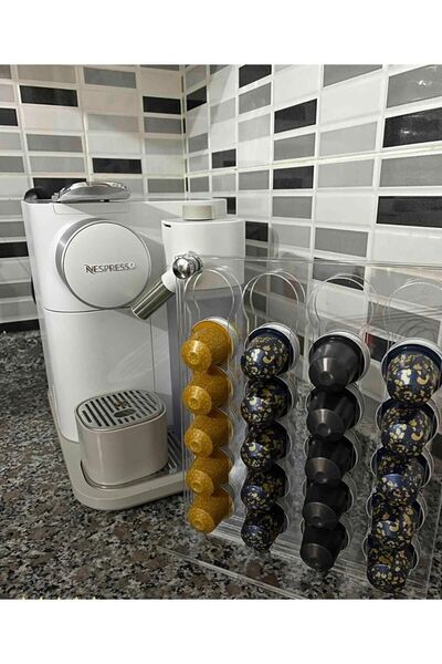KOÇSAN Nespresso Uyumlu Ayaklı Kahve Kapsül Tutucu Kapsül Düzenleyici