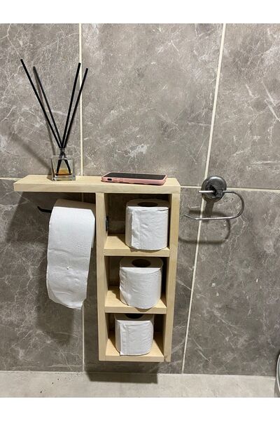 Dreamy wood Tuvalet kağıtlığı & Ahşap peçetelik & Düzenleyici