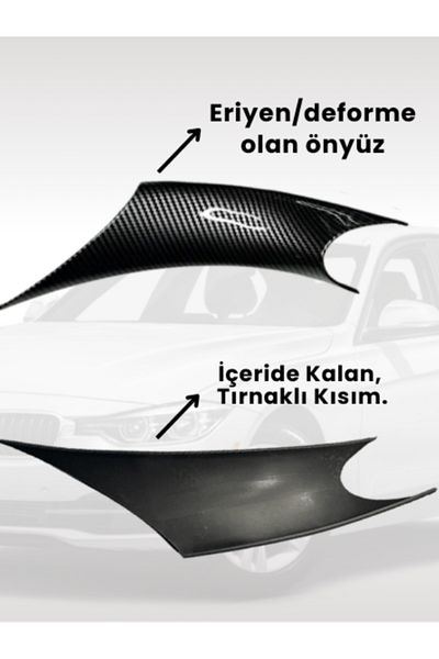 PARCAHATTI Inner Door Handle Cover for BMW 3 Series F30,F31, F32, F36 2pcs Suit Carbon (Parcahatti)