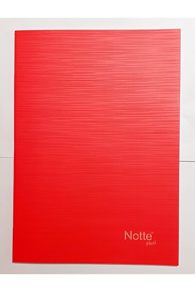 Notte Caiet A4 cu 40 de pagini, cu linii, copertă din carton, cusut roșu