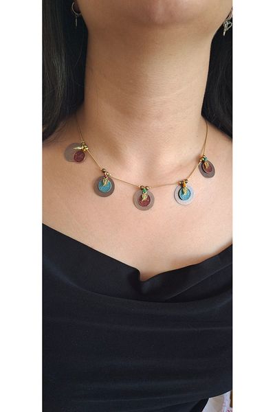 azra takı tasarım Handmade Authentic Ethnic Short, Necklace Women's Necklace