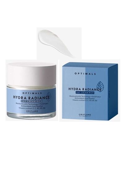 Oriflame كريم النهار أوبتيمالز هيدرا راديانس الغني للبشرة الحساسة والجافة 42588