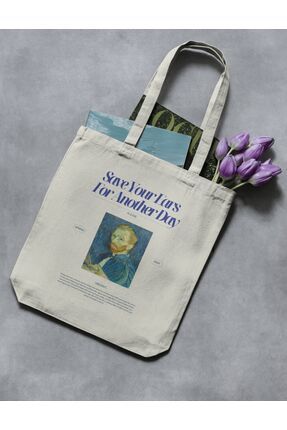 redame Save Your Ears Van Gogh Vintage Museum Style Y2K Bez Canta Tote Bag Fiyat Yorumlar Trendyol
