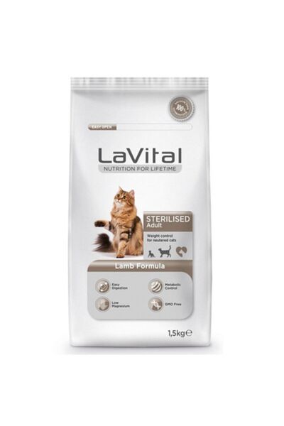 LaVital Lavital Sterilised Kuzu Etli Kedi Maması - 1.5 Kg 213066