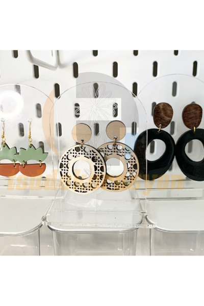 tsddekorasyon Διαφανές ακρυλικό σταντ για σκουλαρίκια - Άνετο και κομψό σχέδιο