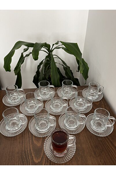 DİBA AVM New Trend 24 Piece Tea Set - 12 Cup Mug Set