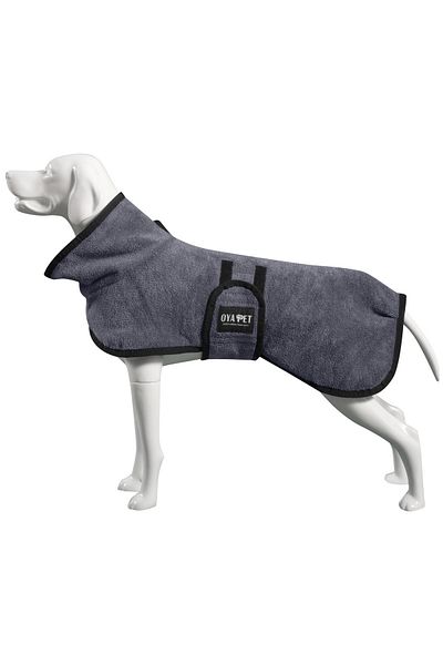 oyapet Neck Dog Bathrobe Microperformance® Super Water Absorbent Towel Bathrobe for Small and Large Breeds