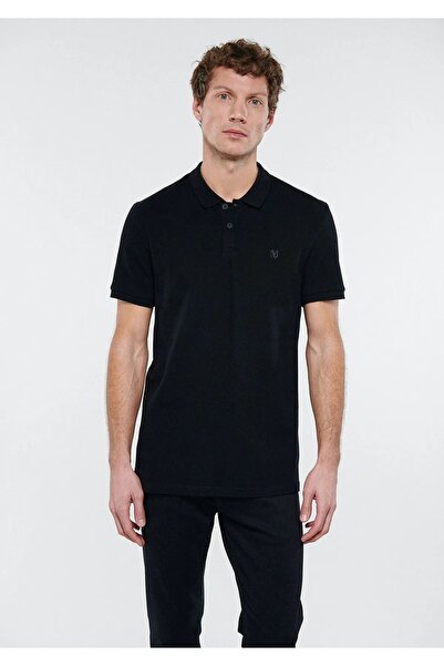 Mavi Μαύρο μπλουζάκι Polo Regular Fit / Κανονική εφαρμογή 88043625