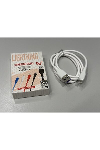 JK Iphone&Ipad Uyumlu Hızlı Şarj ve Data Aktarım Kablosu (8 Pin Lighting Kabl...