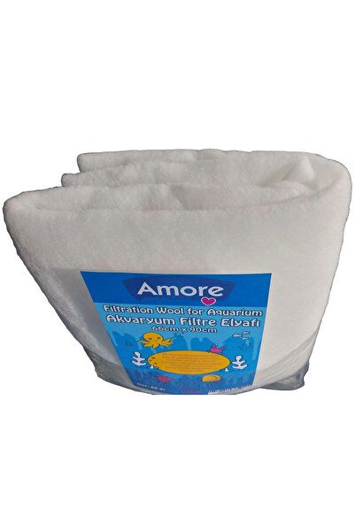 AMORE Akvaryum 60gr Silikonsuz Filtre Elyafı 66cm X 90cm Soffice