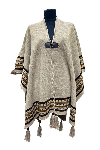 mim eşarp Akmoda Thick Winter Knitwear Long Poncho