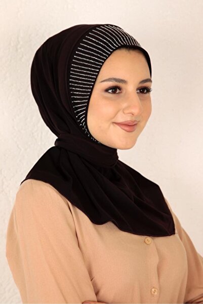 mim eşarp Хіджаб з камінцями та застібками