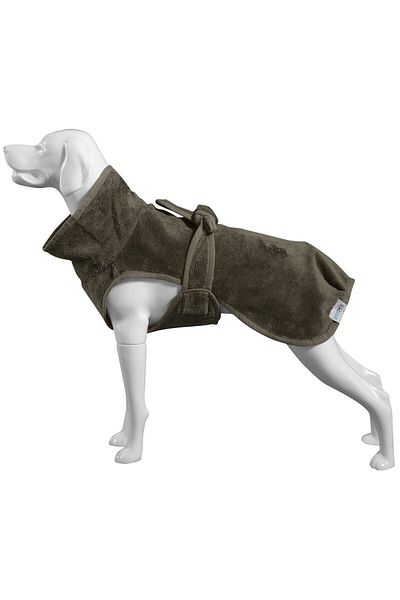 oyapet BambooLux ® NaturaL Bamboo - AdjuStabLe WaiSt Bathrobe, Super Water AbSorbent Luxury ToweL, for SmaLL and Large Breed