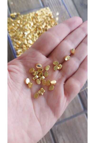 Bonanka 5 adet Altın Kaplama Oval Model Bileklik Kolye Halhal Ara Aparatı (6m...