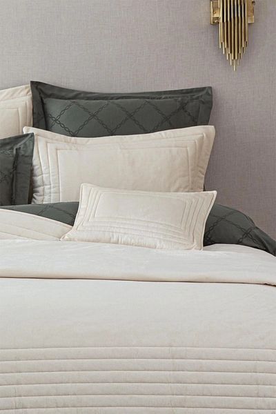 Ecocotton Feza Cream Double Bedspread