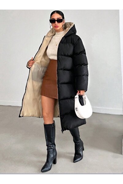 MODAEYLÜL şişme uzun mont