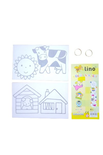 Lino Küçülen Kağıt 2li Anahtarlıklı (A5)