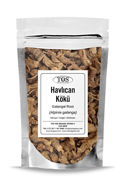TOS The Organic Spices Havlıcan Kökü 50 gr (1. KALİTE) Alpinia Galanga / Gala...