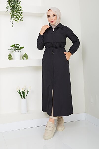 Günay Karaca Ahval Kadın Trençkot Tesettür  ilk Bahar,Sonbahar ve Yaz Ayları İçin 2197