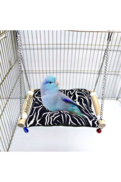 aliceshop Swing Shaped Bird Bed for Sleeping and Rest - Cushion