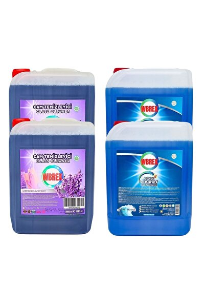 WBREX Profesyonel Cam Temizleyici 5 Lt * 2 Adet Lavanta 5 LT * 2 Adet Okyanus...