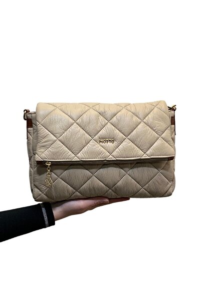 MOTTO Kapitone Desenli El Ve Omuz Çantası