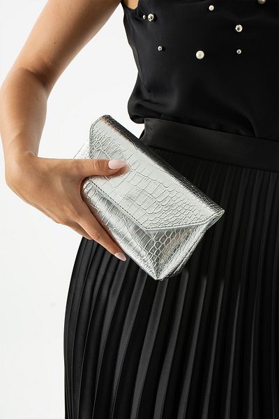 İAMBTŞY Mini geantă crossbody cu model crocodil auriu - model retro și versatil pentru femei