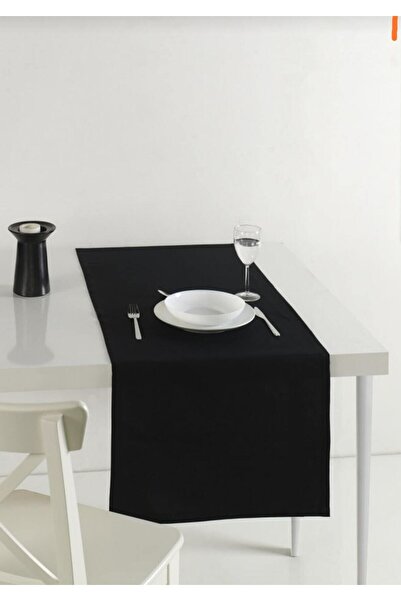 DECORTEX Soft American Tablecloth Runner Black 40 X 150 Cm