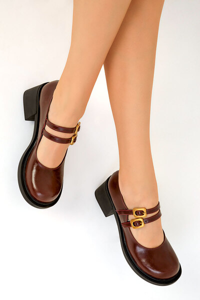 SOHO Claret Red Women's Classic Heeled Shoes 19562