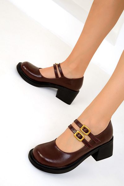 SOHO Claret Red Women's Classic Heeled Shoes 19562