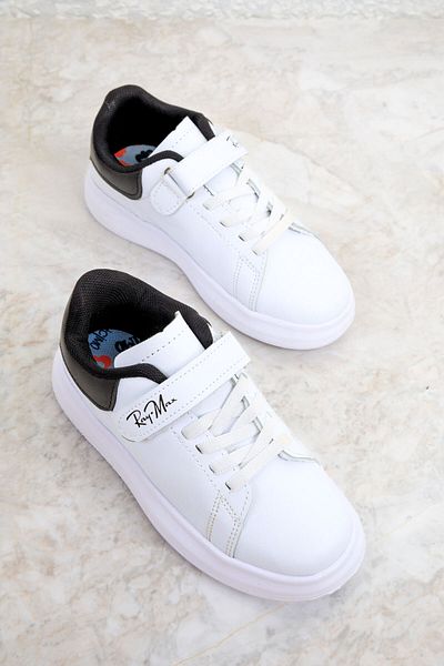 SOHO Kinder-Sneaker Weiß-Schwarz 19616