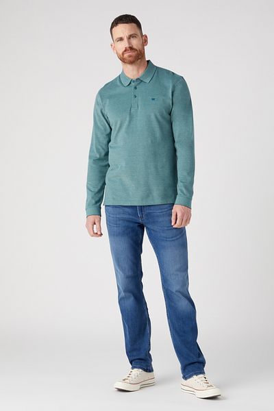WRANGLER Ls Refined Polo - Deep Teal Green