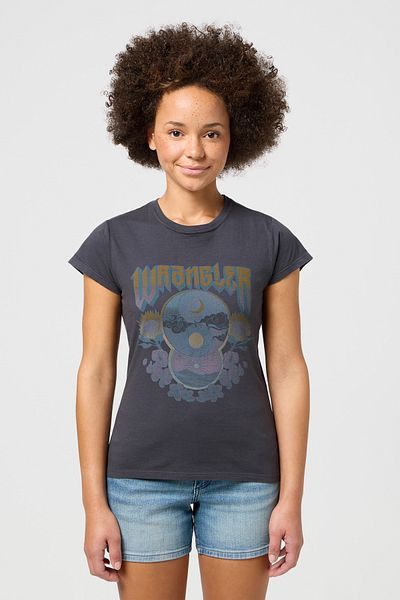WRANGLER SHRUNKEN BAND TEE - CEHRAYAN SCHWARZ